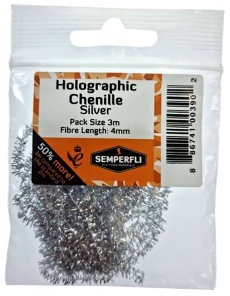 Metallic Tinsel Chenille 4mm Small - Arbor Anglers