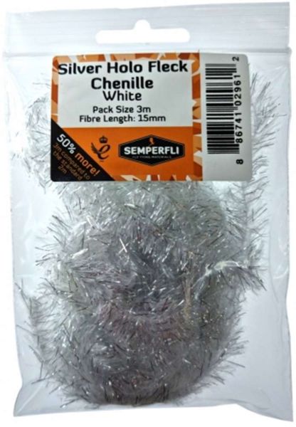 Silver Tinsel Fleck 15mm Large - Arbor Anglers