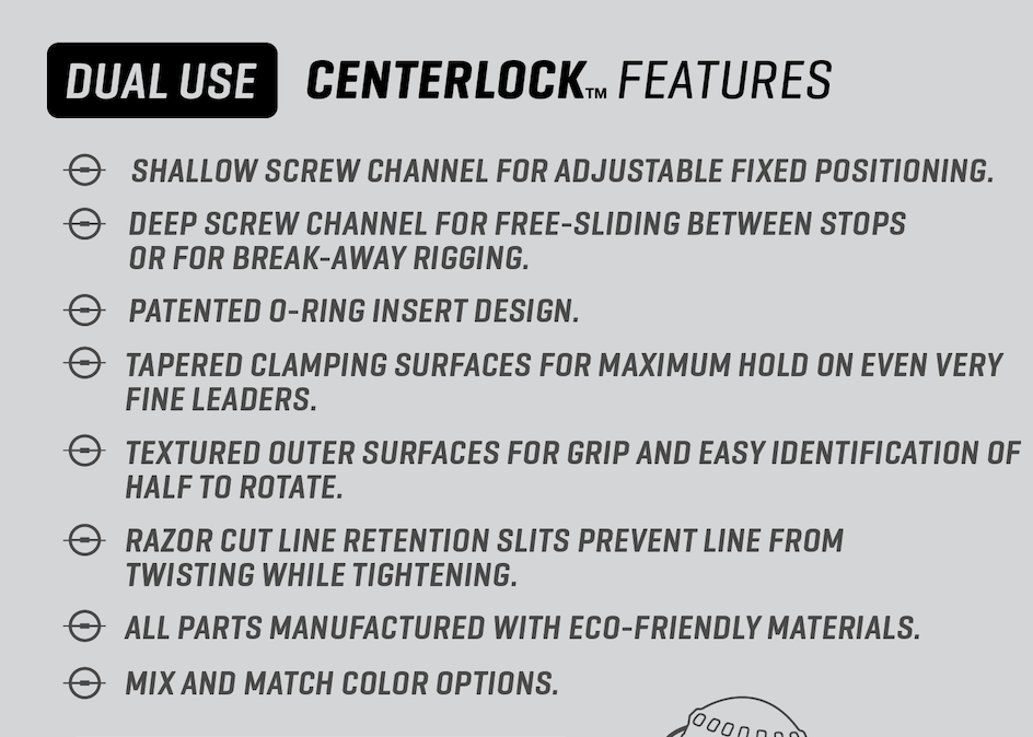 Air-Lock Center Lock 3-Pack Misc Colors