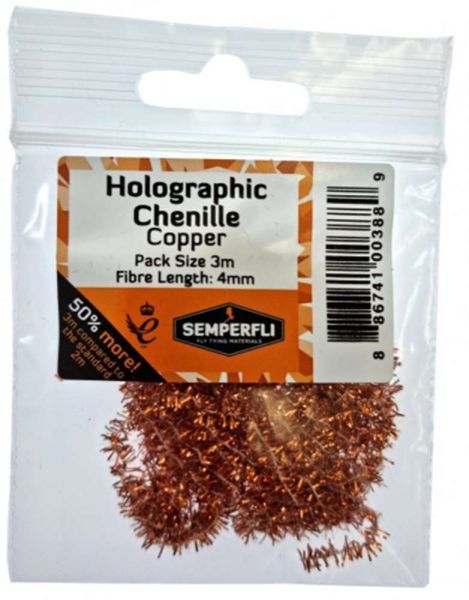 Metallic Tinsel Chenille 4mm Small - Arbor Anglers