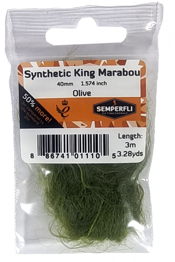 Synthetic King Marabou 40mm - Arbor Anglers
