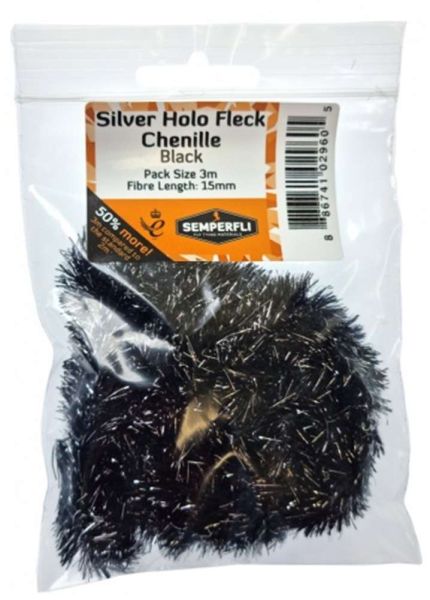 Silver Tinsel Fleck 15mm Large - Arbor Anglers