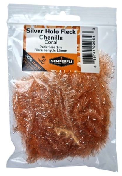 Silver Tinsel Fleck 15mm Large - Arbor Anglers