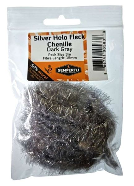 Silver Tinsel Fleck 15mm Large - Arbor Anglers