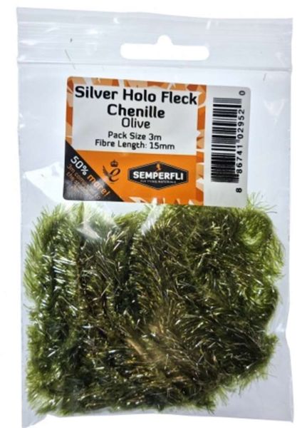 Silver Tinsel Fleck 15mm Large - Arbor Anglers