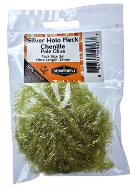 Silver Tinsel Fleck 15mm Large - Arbor Anglers