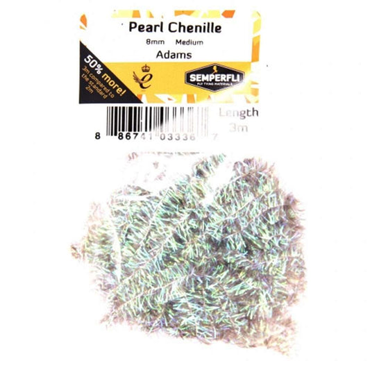 Pearl Chenille 8mm Medium - Arbor Anglers