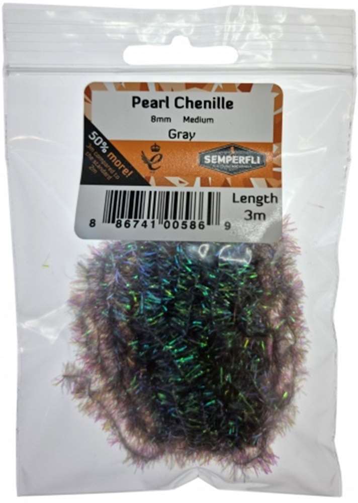 Pearl Chenille 8mm Medium - Arbor Anglers