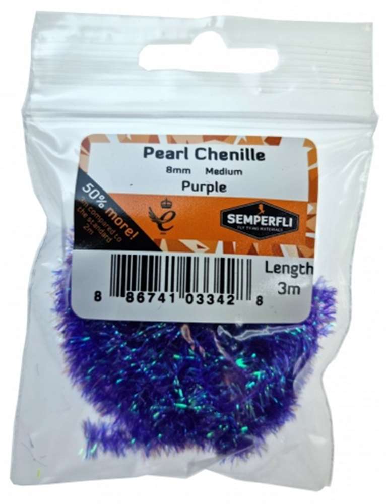Pearl Chenille 8mm Medium - Arbor Anglers