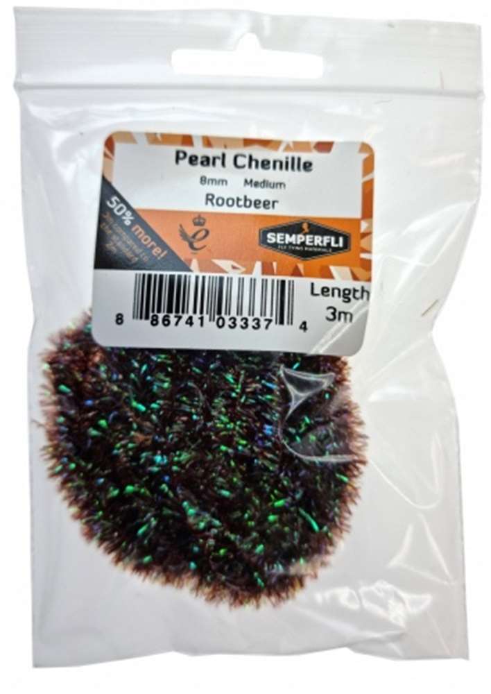 Pearl Chenille 8mm Medium - Arbor Anglers