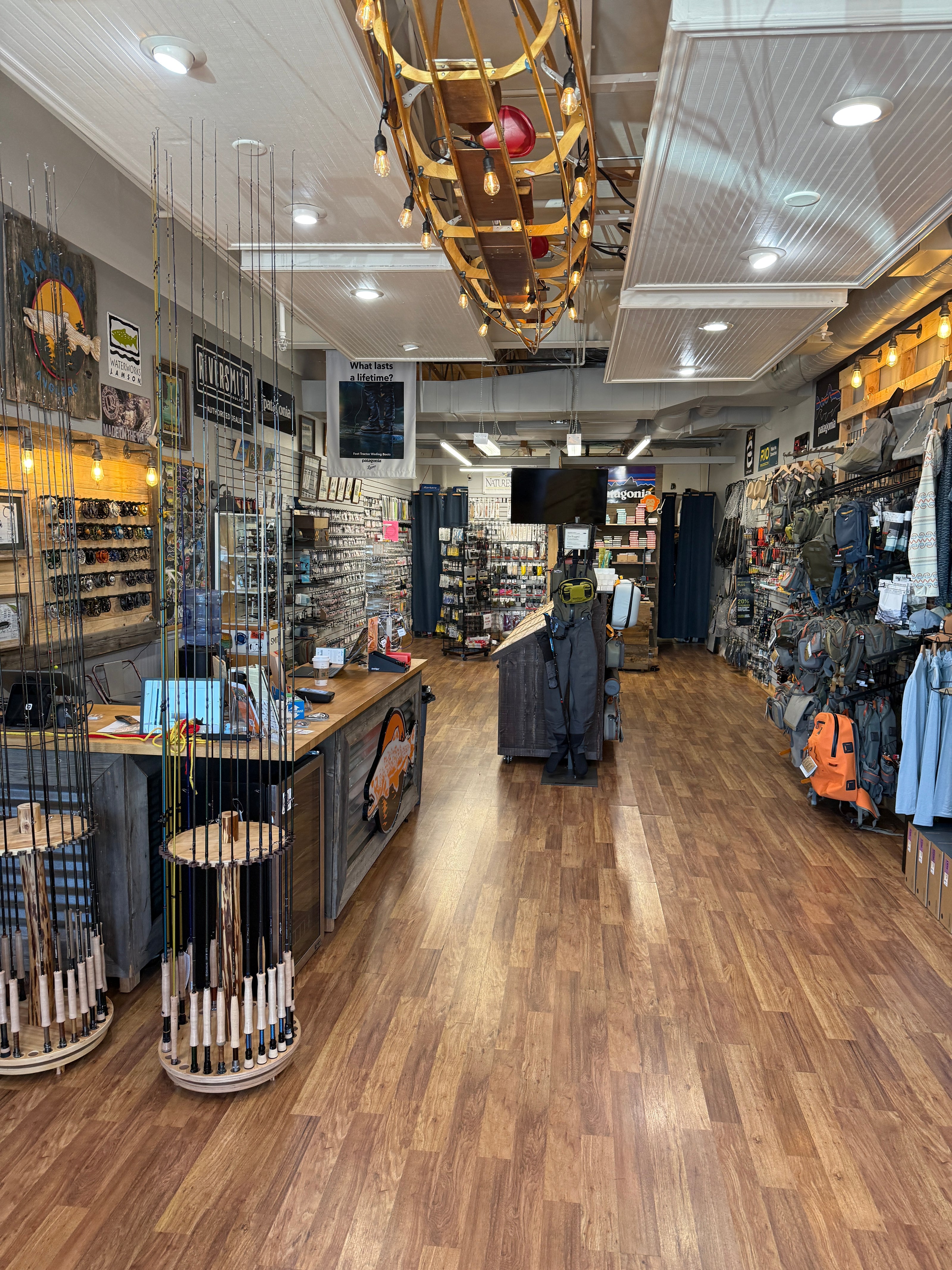 Interior of Arbor Anglers Fly Shop