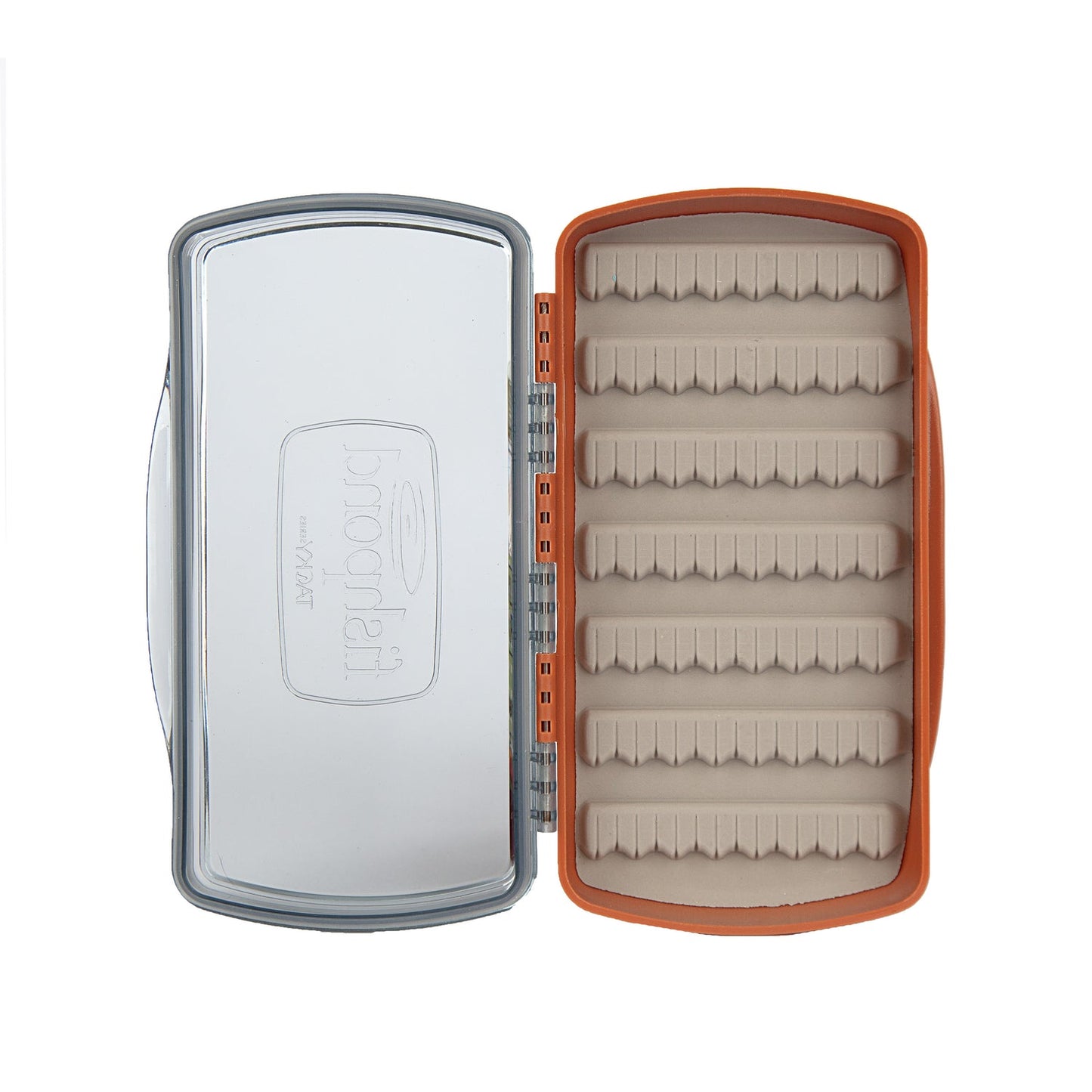 FP - Tacky Pescador Fly Box - Medium - Clear - Burnt Orange