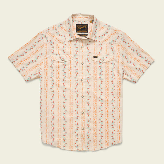 HB - H Bar B Snapshirt : Hibiscus Ribbons : Riverbed Oxford