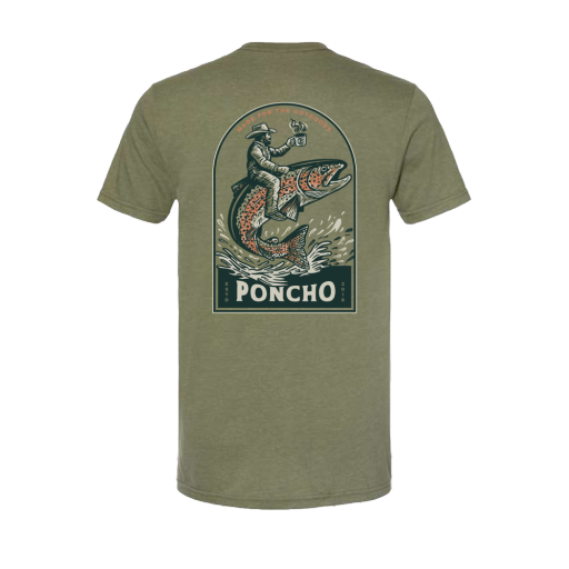 Poncho - The Trout Rider T-Shirt